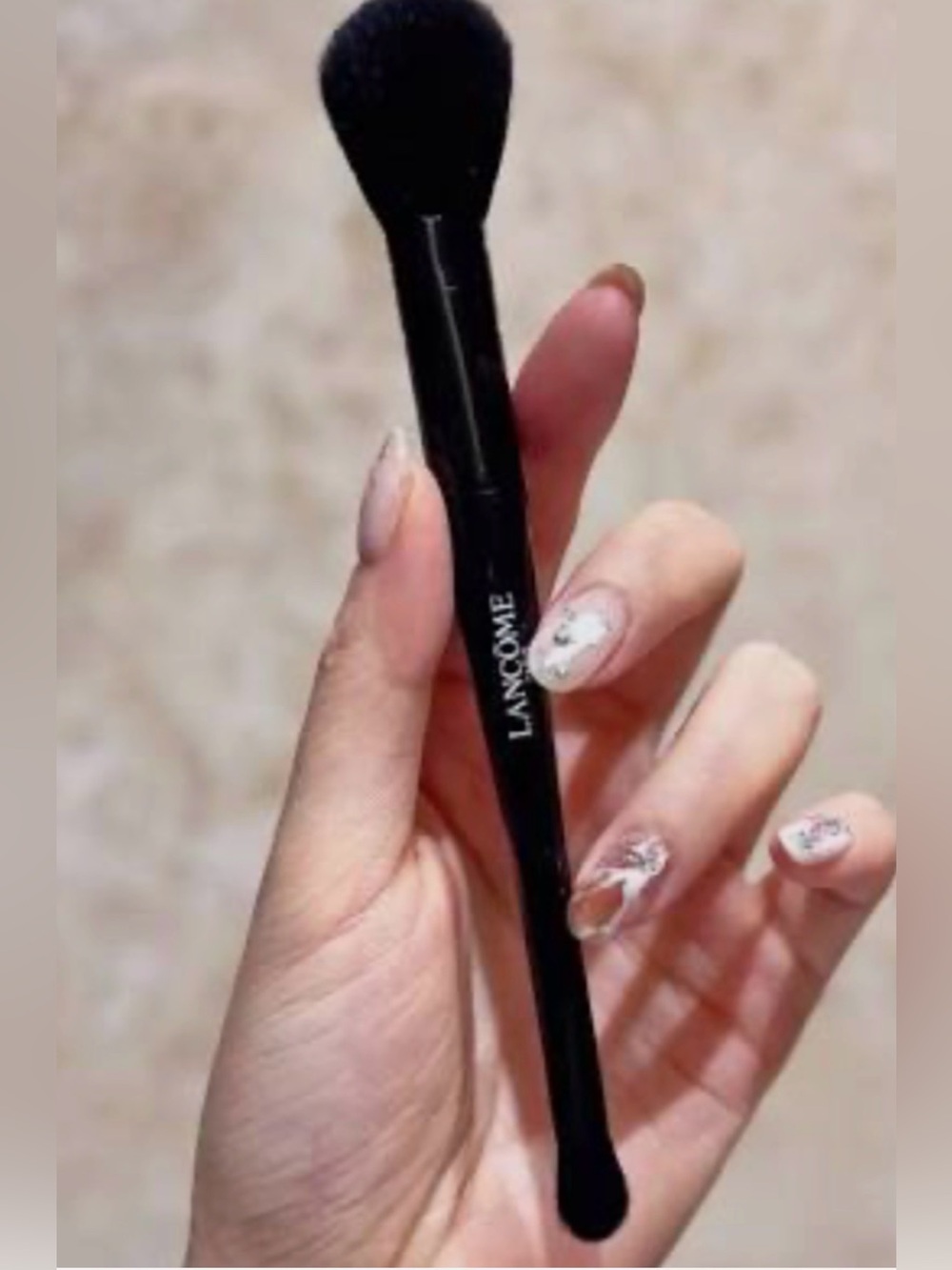Lancôme Dual End Black Powder Brush - Soft Bristles